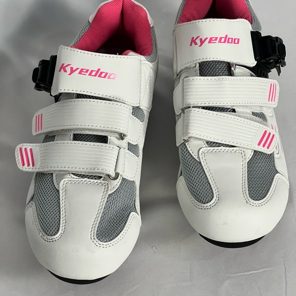Kyedoo Women’s EU 39 White/pink Clip in the cycling shoes for Peloton - Picture 3 of 10